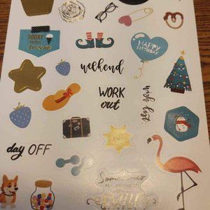 BNIW Calendar / Organizer Stickers -4 packs